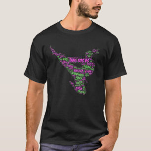 Camiseta Tang Soo Do Girls Karate Martial Arts Treinando Tr