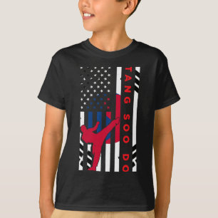 Camiseta Tang Soo Do Martial Arts Karate Flag Wome American