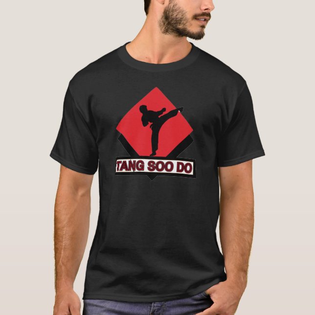 Camiseta Tang Soo faz o diamante vermelho (Frente)