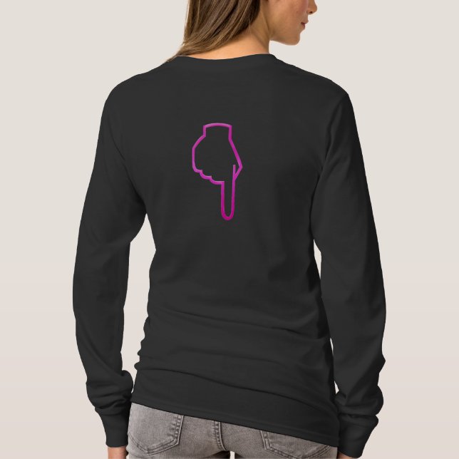 Camiseta TANGA COR-DE-ROSA no USO (Capa longa) (Verso)