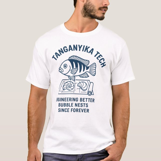 Camiseta Tanganyika Tech - Shell Dweller Blueprint Parody L (Frente)