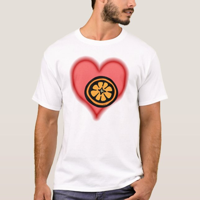 Camiseta tangerina (Frente)