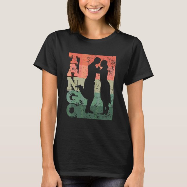 Camiseta Tango Argentino Dancing Heartbeat Milonga Vals Tan (Frente)