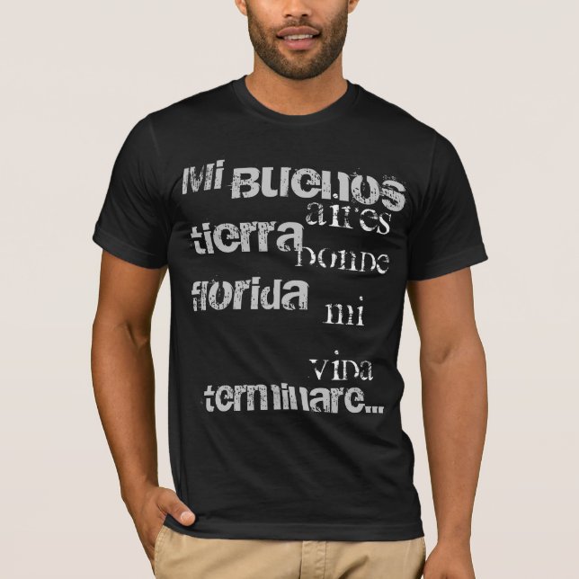 Camiseta Tango do querido do MI Buenos Aires (Frente)