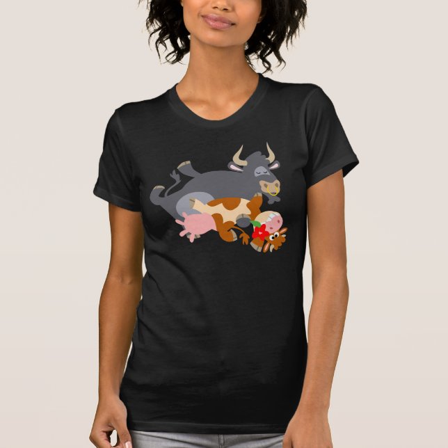 Camiseta Tango! T-shirt feminina (touro e vaca) (Frente)