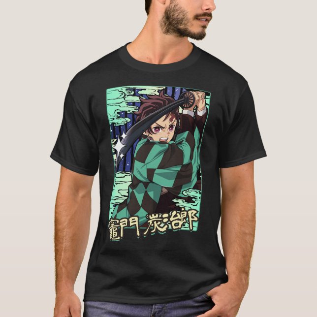 Camiseta Tanjiro Kamado_39_s Espada T-Shirt (Frente)