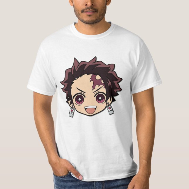 Camiseta Tanjiro kamado feliz (Frente)
