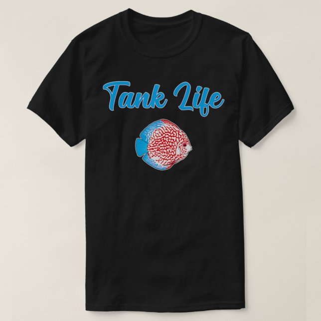 Camiseta Tank Life Engraçado Aquarista Aquarista Peixes de  (Frente do Design)