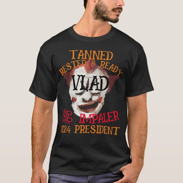 Camiseta Tanning Rested & Ready VLAD (Pronto e aninhado) O  (Frente)