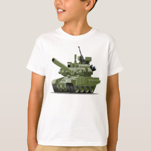 Camiseta Tanque blindado moderno de desenho animado