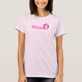 Camiseta Tanque cor-de-rosa com logotipo cor-de-rosa