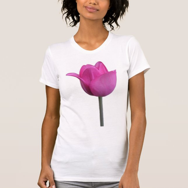 Camiseta Tanque cor-de-rosa da tulipa (Frente)