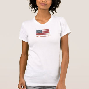 Camiseta Tanque da bandeira de América dos deus abençoe