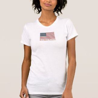 Camiseta Tanque da bandeira de América dos deus abençoe