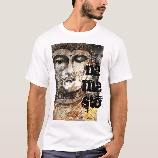 Camiseta Tanque de Arte de Buda Namaste (Frente)