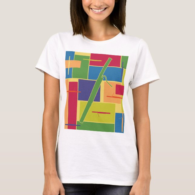 Camiseta Tanque de Espaguete Colorblocks Fagote (Frente)
