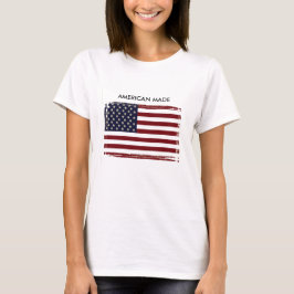 Camiseta Tanque de Maternidade 'Feito Americano'