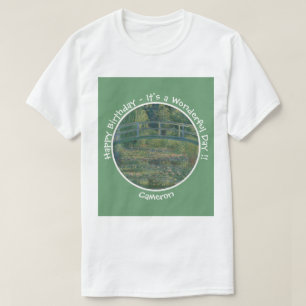 Camiseta Tanque de Nenúfares e Passarela de Monet Itens par