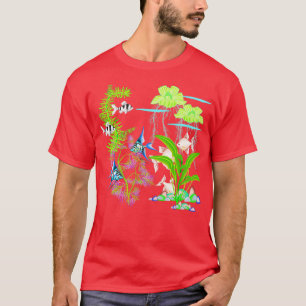 Camiseta Tanque de Peixes Tropicais