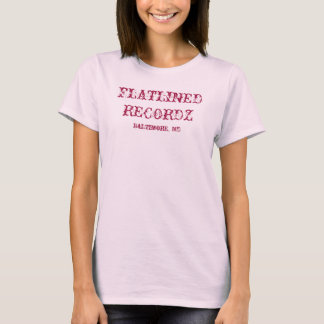 CAMISETA TANQUE DE S DAS MULHERES DO PROMO DE FLATLINED