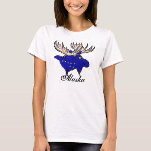 Camiseta Tanque de senhoras personalizadas do Alasca com or