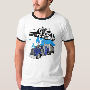 Camiseta Tanque de Transporte Global e Caminhão Semi-Reboqu