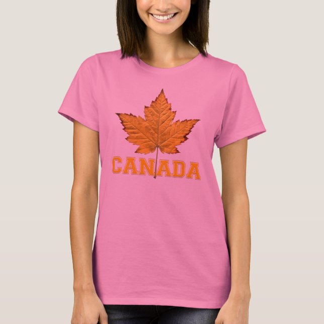 Camiseta Tanque feminino de suvenires no Canadá (Frente)