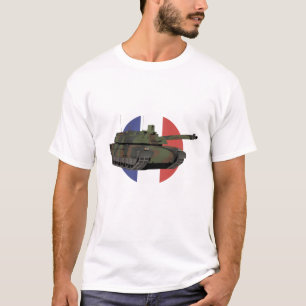 Camiseta Tanque francês Leclerc com bandeira