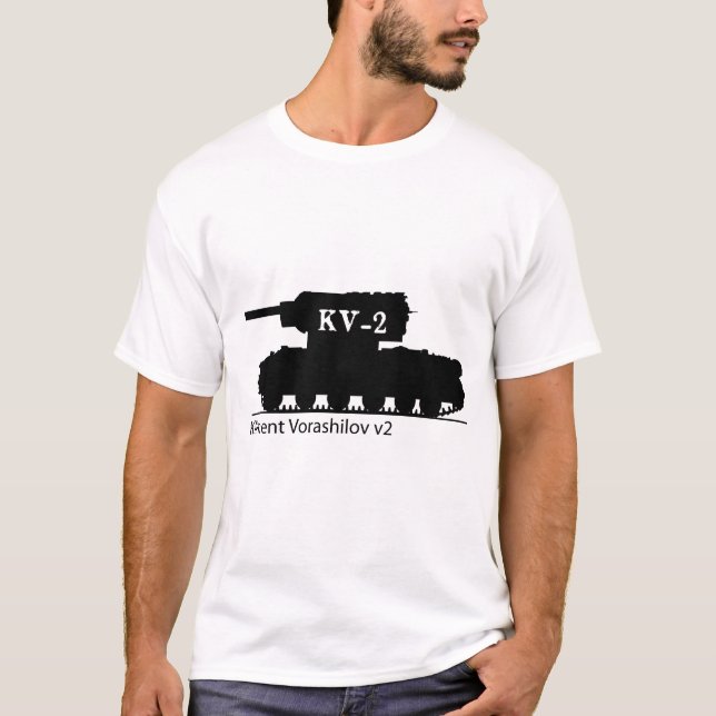 Camiseta Tanque pesado do russo KV-2 (Frente)