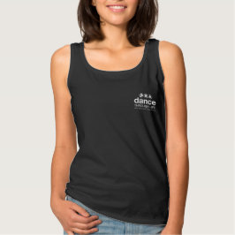 Camiseta Tanque preto - linha preto e branco pés