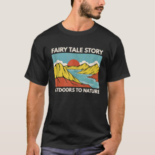 Camiseta Tanque Silhueta de Cena de Montanha e Floresta 11
