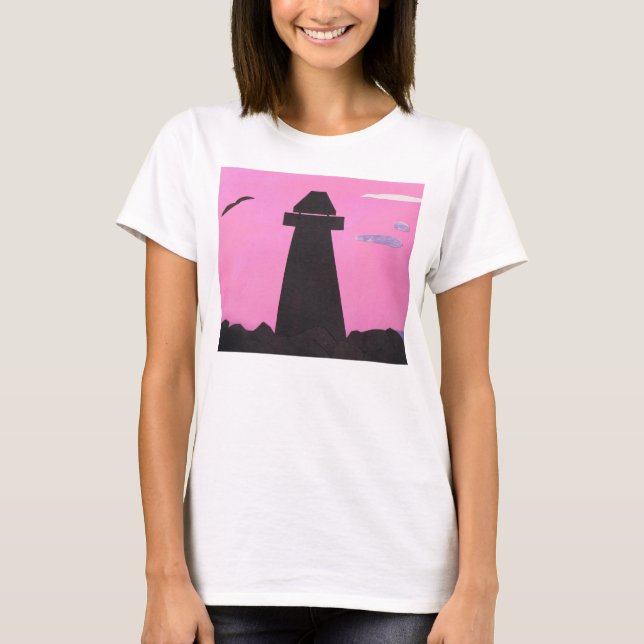 Camiseta Tanque superior com cena de farol (Frente)