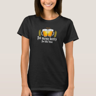 Camiseta Tantas Festas de Cerveja Comida de Bêbado Bávaro G