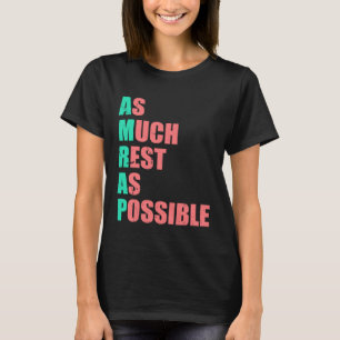 Camiseta Tanto Descanso Quanto Possível AMRAP Tendência 3