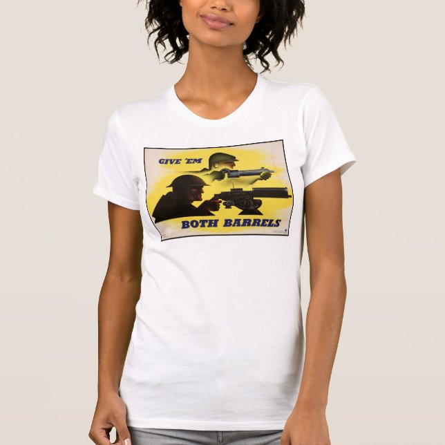 Camiseta Tanto os barris como os militares e a indústria, o (Frente)