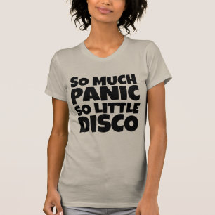 CAMISETA TANTO PÂNICO TÃO POUCO DISCO DE T-SHIRTS