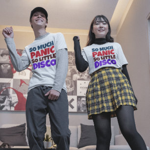 CAMISETA TANTO PÂNICO TÃO POUCO DISCO DE T-SHIRTS