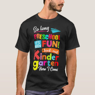 Camiseta Tanto Tempo Na Pré-Escola Olhar Para O Jardim De I