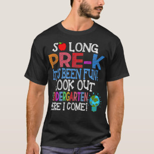 Camiseta Tanto Tempo Pré-K Engraçado Olhar O Jardim De Infâ