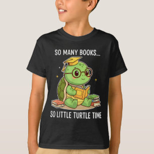 Camiseta Tantos Livros Pouco Tempo Tartaruga Erudita