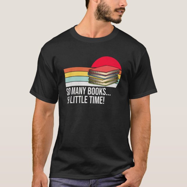 Camiseta Tantos Livros Que Pouco Tempo Adora Ler Livros Red (Frente)