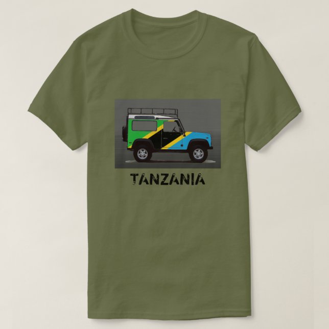 CAMISETA TANZÂNIA (Frente do Design)