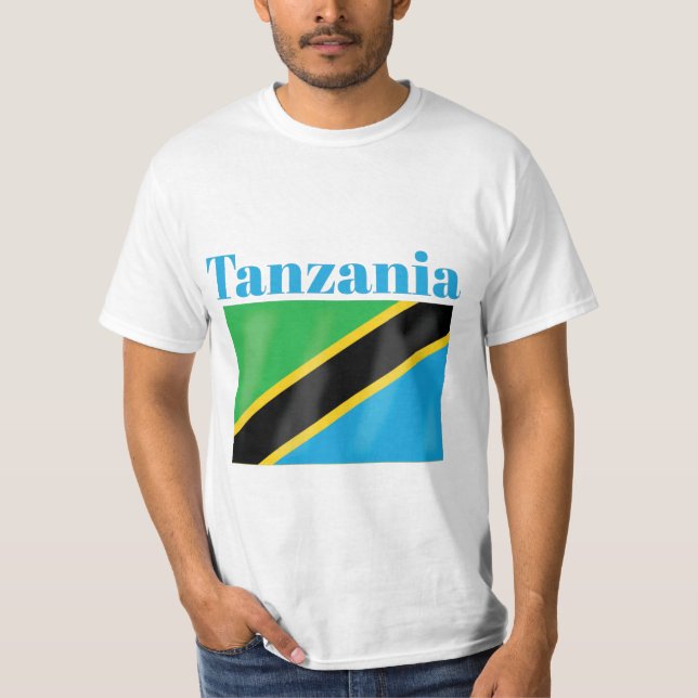 Camiseta Tanzânia Flag T-Shirt (Frente)