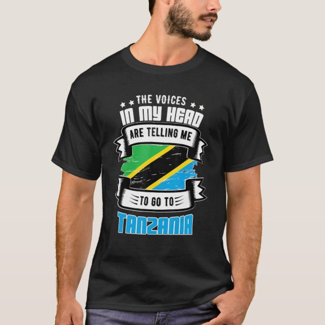 Camiseta Tanzânia na minha cabeça (Frente)