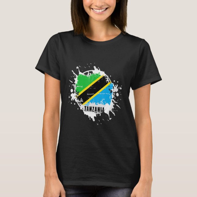 Camiseta Tanzânia Splash (Frente)