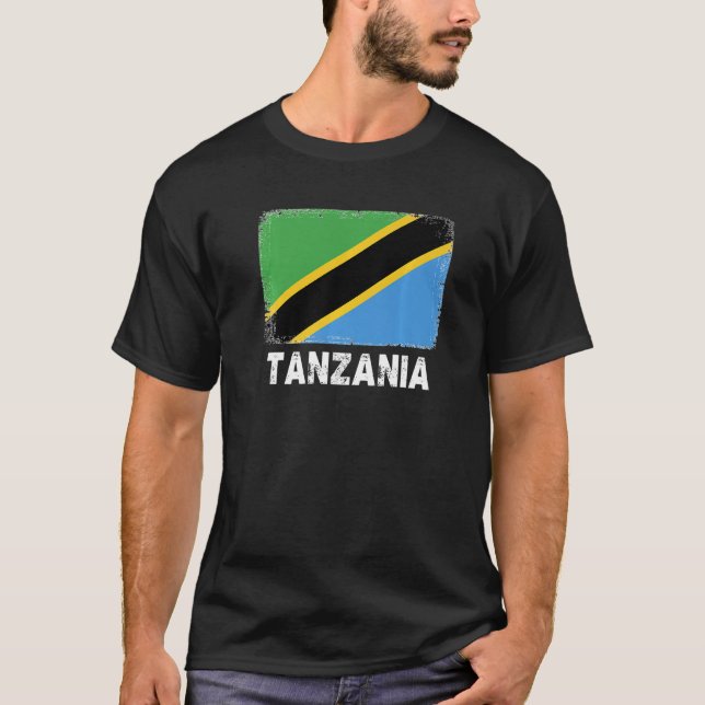 Camiseta Tanzânia Suporte a mulheres Pessoas tanzanianas (Frente)
