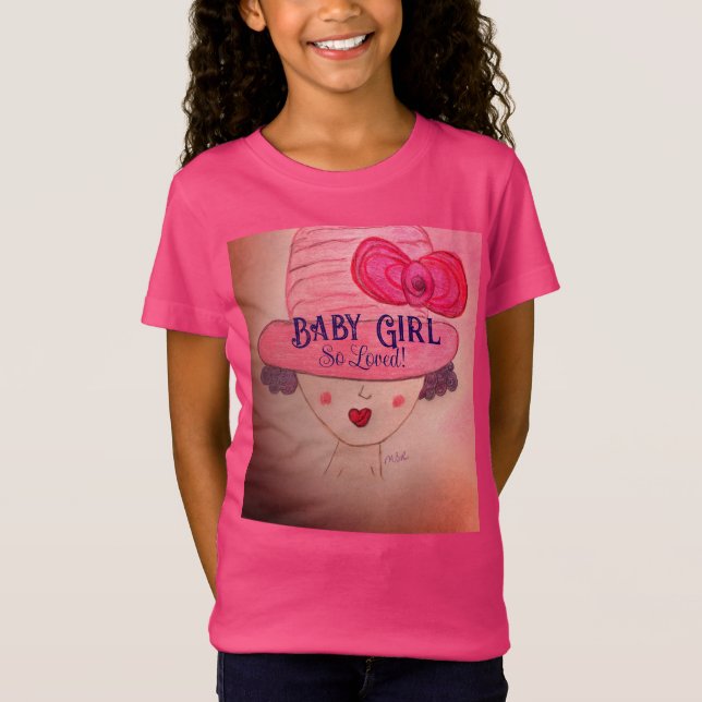 Camiseta TÃO AMADO! Baby Girl T-Shirt (Frente)