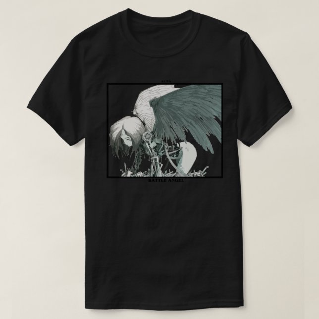 Camiseta Tão Engraçado que Alita Batalha Anjo Fãs Clássicos (Frente do Design)
