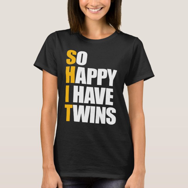 Camiseta Tão Feliz Que Tenho Um Anúncio De Gravidez De Gême (Frente)