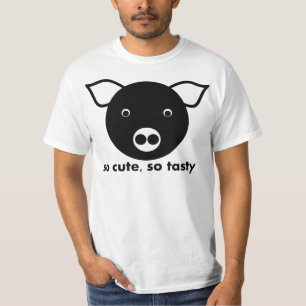 Camiseta tão fofo, tão gostoso, porco